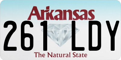 AR license plate 261LDY