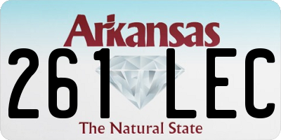AR license plate 261LEC