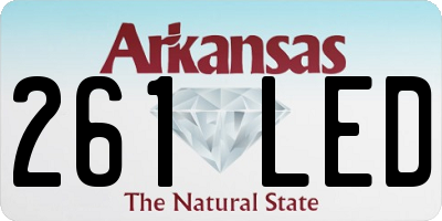 AR license plate 261LED