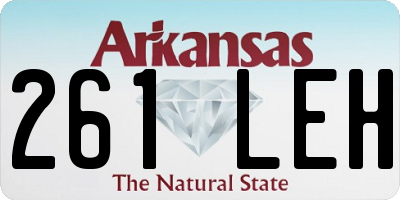 AR license plate 261LEH