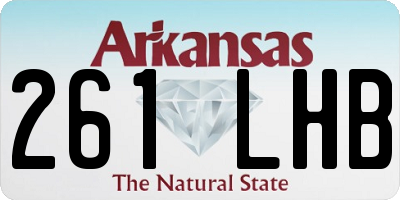 AR license plate 261LHB