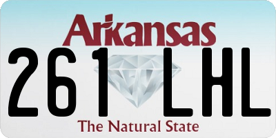 AR license plate 261LHL