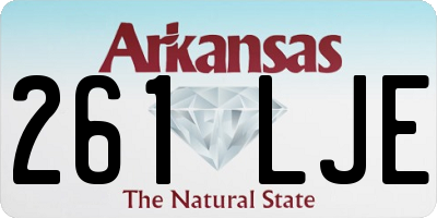 AR license plate 261LJE