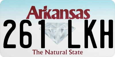 AR license plate 261LKH