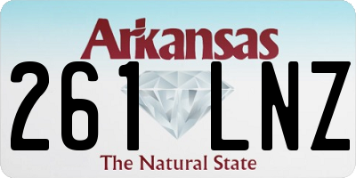 AR license plate 261LNZ
