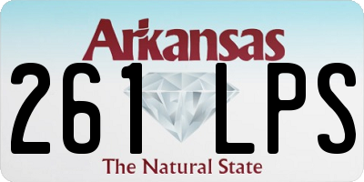 AR license plate 261LPS