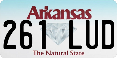 AR license plate 261LUD