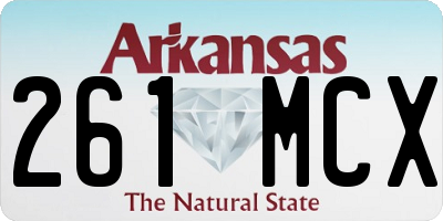 AR license plate 261MCX