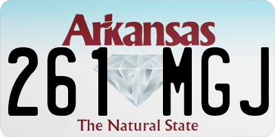 AR license plate 261MGJ