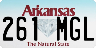 AR license plate 261MGL