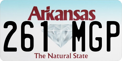 AR license plate 261MGP