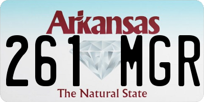 AR license plate 261MGR