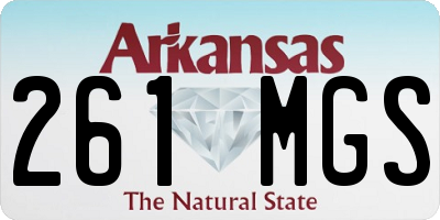 AR license plate 261MGS