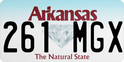 AR license plate 261MGX