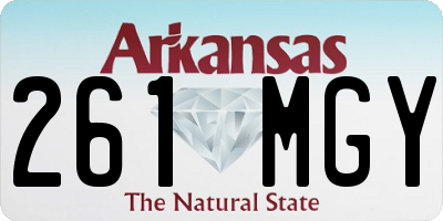 AR license plate 261MGY