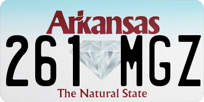 AR license plate 261MGZ