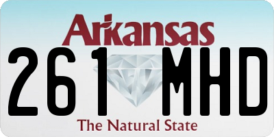 AR license plate 261MHD