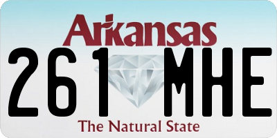 AR license plate 261MHE