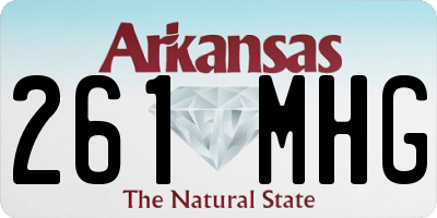 AR license plate 261MHG