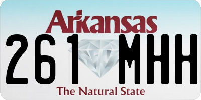 AR license plate 261MHH