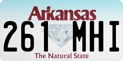 AR license plate 261MHI