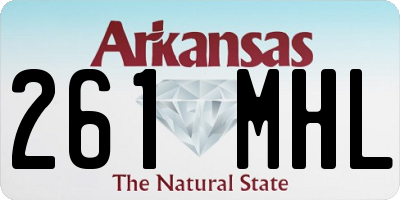 AR license plate 261MHL