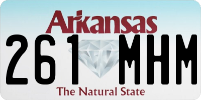AR license plate 261MHM