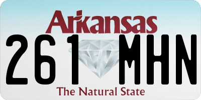 AR license plate 261MHN