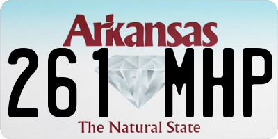 AR license plate 261MHP