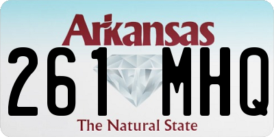 AR license plate 261MHQ