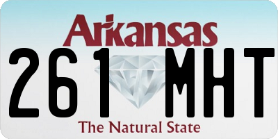 AR license plate 261MHT