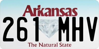 AR license plate 261MHV
