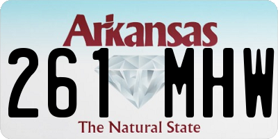 AR license plate 261MHW