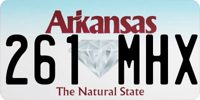 AR license plate 261MHX