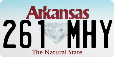 AR license plate 261MHY