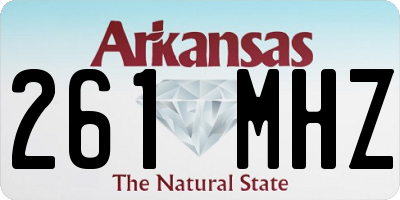 AR license plate 261MHZ