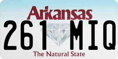 AR license plate 261MIQ