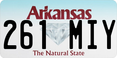 AR license plate 261MIY