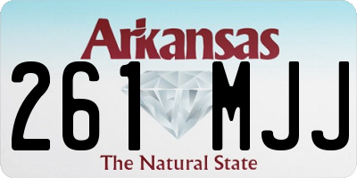 AR license plate 261MJJ