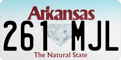 AR license plate 261MJL