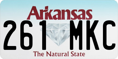 AR license plate 261MKC