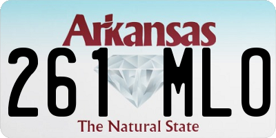 AR license plate 261MLO