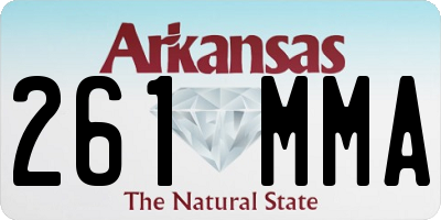 AR license plate 261MMA