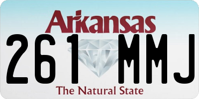 AR license plate 261MMJ