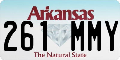 AR license plate 261MMY