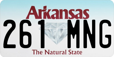 AR license plate 261MNG