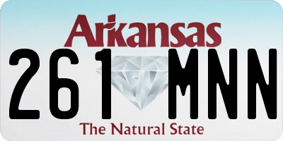 AR license plate 261MNN