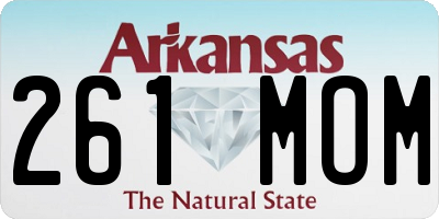 AR license plate 261MOM