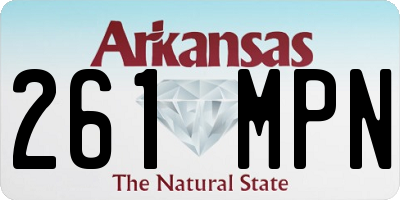 AR license plate 261MPN