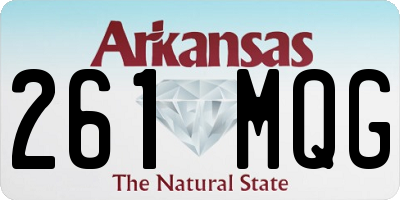 AR license plate 261MQG